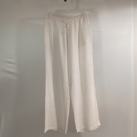 Divided H&M Women's Small White Wide Leg Pants - Picture 1 of 8